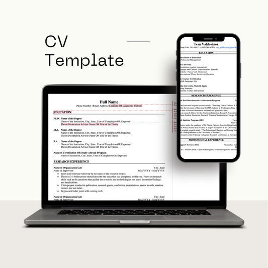 Curriculum Vitae (CV) Template